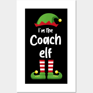 I'm The Coach Elf Family Matching Christmas Pajama Gifts Posters and Art